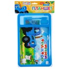 Доска для рисования мелом и маркером, Синий трактор - Фото 6