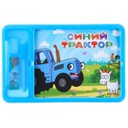 Доска для рисования мелом и маркером, Синий трактор - Фото 7
