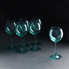 Набор бокалов для вина «Волна», стеклянный, 350 мл, 6 шт - фото 301645343