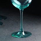 Набор бокалов для вина «Волна», стеклянный, 350 мл, 6 шт - фото 4379979
