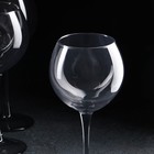 Набор бокалов для вина «Графит», стеклянный, 350 мл, 6 шт - фото 42267904