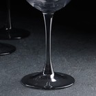 Набор бокалов для вина «Графит», стеклянный, 350 мл, 6 шт - фото 42267905