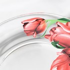 Тарелка «Тюльпан», стеклянная, десертная, d=19.6 см - Фото 3