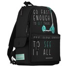 Рюкзак молодежный 40×30×17 см, Bruno Visconti 12-003 «GO FAST.САМОКАТ» чёрный - Фото 2