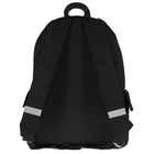 Рюкзак молодежный 40×30×17 см, Bruno Visconti 12-003 «GO FAST.САМОКАТ» чёрный - Фото 4