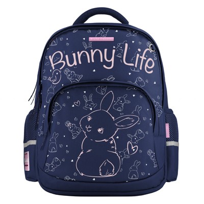 Рюкзак школьный Bruno Visconti, 40×30×19 см, эргономичная спинка, 12-002 BUNNY LIFE, синий