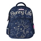 Рюкзак школьный Bruno Visconti, 40×30×19 см, эргономичная спинка, 12-002 BUNNY LIFE, синий - Фото 6