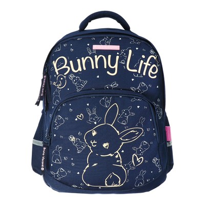 Рюкзак школьный Bruno Visconti, 40×30×19 см, эргономичная спинка, 12-002 BUNNY LIFE, синий