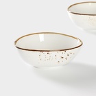 Салатники Magistro «Церера», набор 2 шт., 15.3×13×5.5 см, фарфор, белые - Фото 3