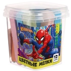 Набор цветных мелков Человек-паук, 12 штук, 10 цветов - фото 7275148
