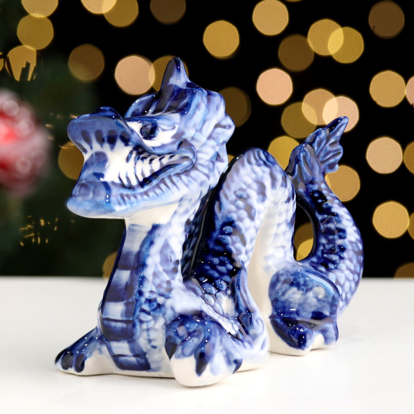 Чайная пара "Шатер", гжель, фарфор, 9х15 см купить в Ижевске - Интернет-магазин