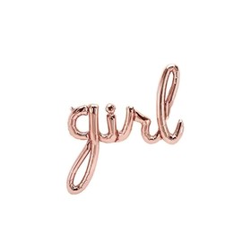 

Шар фольгированный 16'' мини-надпись ""Girl", розовое золото
