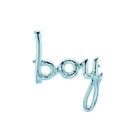 Шар фольгированный 16'' мини-надпись «Boy», голубой - фото 319473576