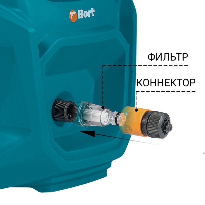 Мойка высокого давления Bort BHR-2700-R, 2500 Вт, 180 бар, 480 л/ч - фото 1928180103