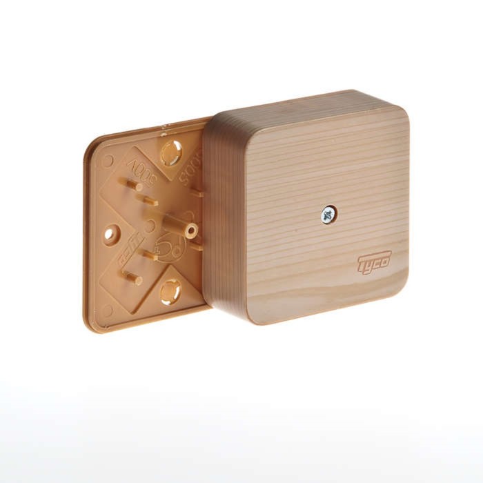 Коробка универсальная для кабель-каналов Ruvinil 65005-27М, 80х80х25, IP40, сосна, светлая основа