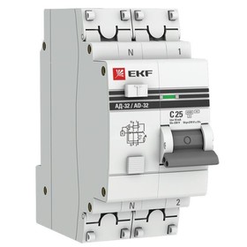 Выключатель автоматический EKF DA32-25-10-pro 2п, 25А, 4.5кА