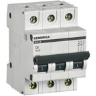 Выключатель автоматический IEK MVA25-3-006-C 3п, 6А, 4.5кА - фото 294004900