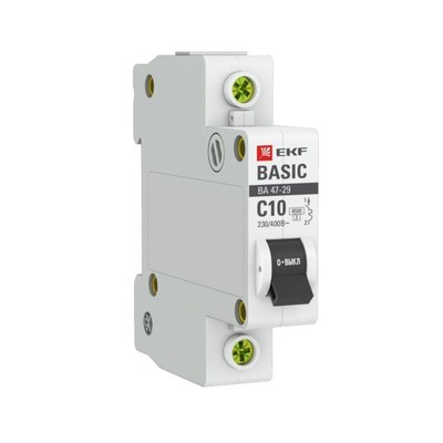 Выключатель автоматический EKF mcb4729-1-10C 1п, 10А, 4.5кА