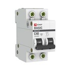 Выключатель автоматический EKF mcb4729-2-40C 2п, 40А, 4.5кА - фото 4300642