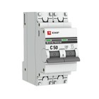Выключатель автоматический EKF mcb4763-2-50C-pro 2п, 50А, 4.5кА - фото 4060625