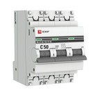 Выключатель автоматический EKF mcb4763-3-50C-pro 3п, 50А, 4.5кА - фото 4060626