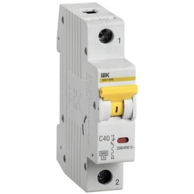 Выключатель автоматический IEK MVA31-1-040-C 1п, 40А, 6кА