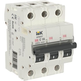 Выключатель автоматический IEK AR-M06N-3-C016 3п, 16А,