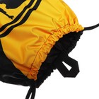 Мешок для обуви 490 х 410 мм, с петлей, Hatber Winner, черный/желтый, NMn_14076 - Фото 4