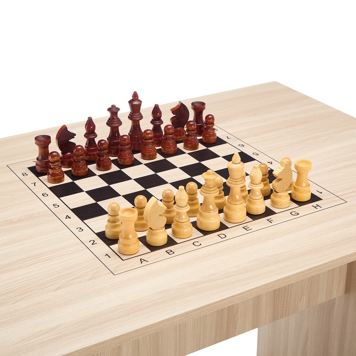 Шахматный стол турнирный "G", 74 х 100 х 70 см, бежевый - фото 1907724474
