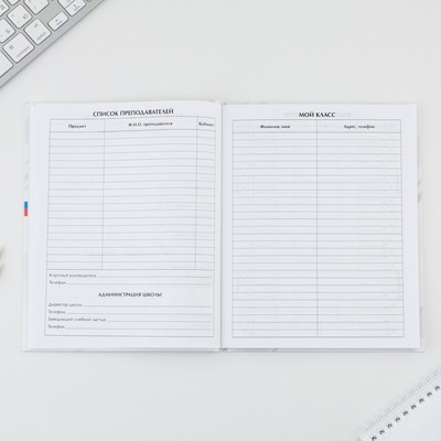 Дневник школьный 5-11 класс «Россия», твердая обложка 7БЦ, глянцевая ламинация, 48 листов