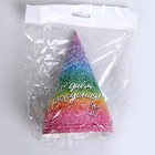 Колпак бумажный «С днём рождения», глиттер, в наборе 6 шт. - Фото 4