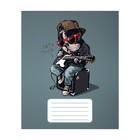 Тетрадь 12 листов в узкую линию Calligrata "Собачий стиль", обложка мелованный картон, ВД-лак, блок офсет, белизна 95%, МИКС 9492390 - фото 13797398
