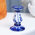 Подсвечник на 1 свечу «Крестик», фарфор гжель - Фото 2