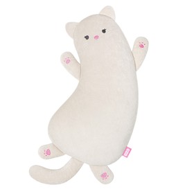Мягкая игрушка-подушка «Кошечка Молли», 49 см, цвет бежево-серый