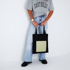 Сумка шопер NAZAMOK, карман кожзам, цвет черный, оливковый, 40*35 см - Фото 8