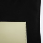 Сумка шопер NAZAMOK, карман кожзам, цвет черный, оливковый, 40*35 см - Фото 4