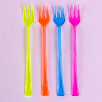 Вилки пластиковые, в наборе 12 штук, МИКС