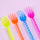 Вилки пластиковые, в наборе 12 штук, МИКС - Фото 2