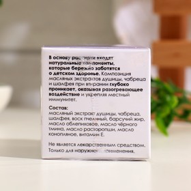 Растирка для детей "Бизорюк", разогревающая с экстрактом душицы, чабреца и шалфея, 28 мл