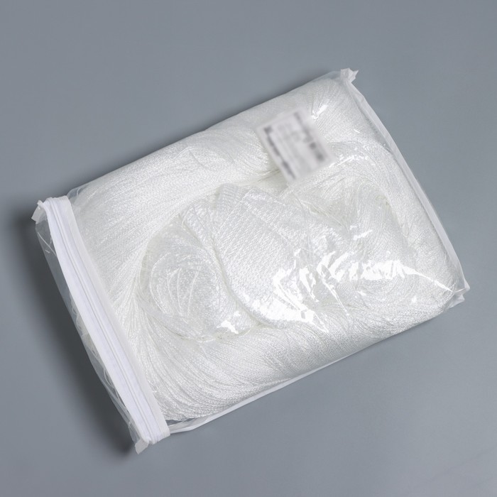 Занавеска нитяная декоративная с люрексом, 300×300 см, цвет белый - фото 1890088601