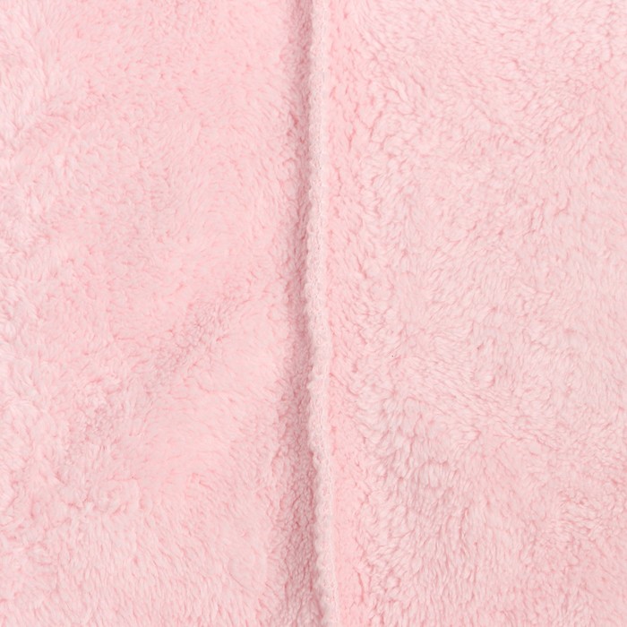 Полотенце-чалма для сушки волос Этель "Милашка" цвет розовый, 65х25 см, 100% п/э - фото 1906277257