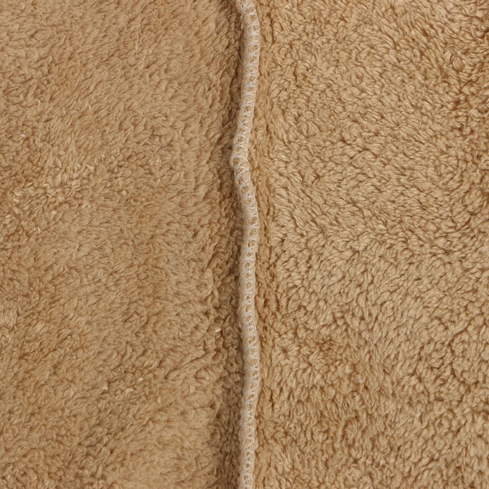 Полотенце-чалма для сушки волос Этель "Милашка", цвет коричневый, 65х25 см, 100% п/э - фото 1884188277