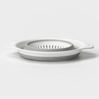 Дуршлаг складной «Флекс», 2.2 л, 29.5×24×10.5 см, серый, белый - Фото 4