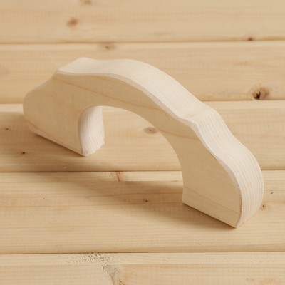 Дверная ручка для бани и сауны, 25×9×2.6, липа, «Добропаровъ»