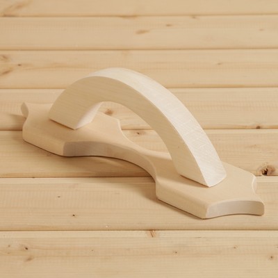 Дверная ручка для бани и сауны, 32×9×2.6, липа, «Добропаровъ»