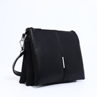 Сумка женская кросс-боди на молнии, 25×4.5×21 см, чёрная - фото 48132392