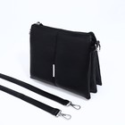 Сумка женская кросс-боди на молнии, 25×4.5×21 см, чёрная - фото 48132395