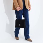 Сумка женская кросс-боди на молнии, 25×4.5×21 см, чёрная - фото 48132398