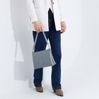 Сумка кросс-боди на молнии, 2 наружных кармана, цвет серый - фото 12003448