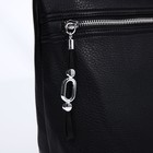 Сумка женская на молнии, цвет чёрный - фото 22230668